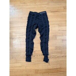 EUC Skinnify Large Resistance Band Leggings Black Workout Active Stretch Ruch